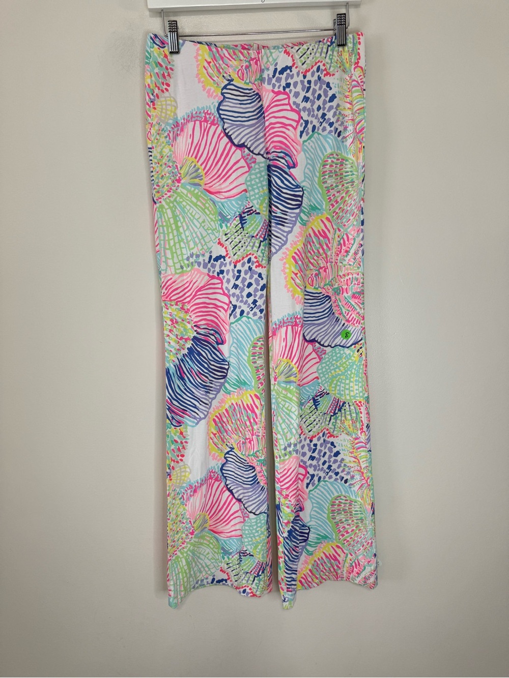 Lilly Pulitzer Vibrant Multicolor Wide-Leg Pants in size Small